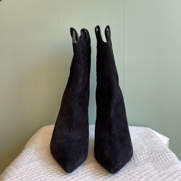 NWOB Saint Laurent / YSL Paris Western Suede Ankle Boots Sz 38 - Picture 8 of 14